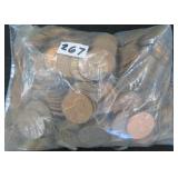 Four (4) LBS of Mostly 1970's Copper One Cents