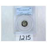 2003-S Roosevelt Dime PCGS Graded PR69 DC