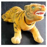 8' Vintage Hong Kong Velvet Bobble Head Tiger