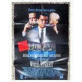 1987 Full Size Movie Poster "Wall Street) Original