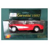 6"L 1957 Chevy Corvette Die Cast Car, In Box
