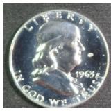 1963 Silver Proof Franklin Half Dollar, $23 Melt