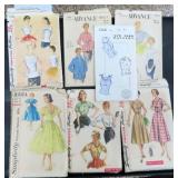 SIX (6) Vintage Clothing Patterns, Estate Find