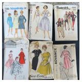 SIX (6) Vintage Clothing Patterns, Estate Find