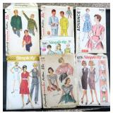SIX (6) Vintage Clothing Patterns, Estate Find