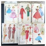SIX (6) Vintage Clothing Patterns, Estate Find