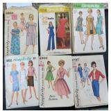 SIX (6) Vintage Clothing Patterns, Estate Find