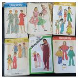 SIX (6) Vintage Clothing Patterns, Estate Find