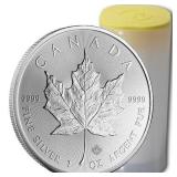 TWO (2) Canada Silver Maple Leaf Coins, Random