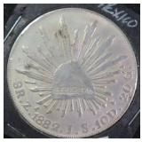 SILVER 1882 Mexico 8 Reales