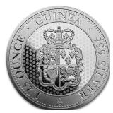 2022 Saint Helena 1.25 oz Silver Rose Crown Guinea