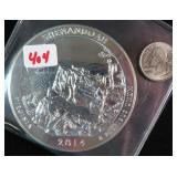 Five Troy Ounce .999 Fine Silver ATB Quarter