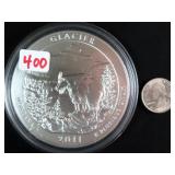 Five Troy Ounce .999 Fine Silver ATB Quarter
