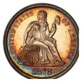 1878 Seated Liberty Dime PCGS Proof-63 (Toned)