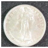 SILVER 1944-D Philippines 20 Centavos KM# 182