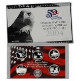2004 S U.S. Mint Proof Silver State Quarter Set