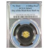 1/200 Troy Ounce .999 Fine Gold Round PCGS MS69