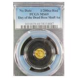 1/200 Troy Ounce .999 Fine Gold Round PCGS MS69