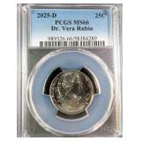 2025-D 25C Dr. Vera Rubin PCGS MS66
