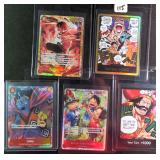 Five (5) One Piece Card Game Bandai made in Japan