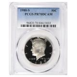 1980-S Kennedy Half Dollar PCGS Proof-70 DCAM