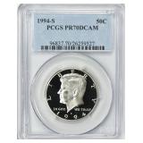 1994-S Kennedy Half Dollar PCGS Proof-70 DCAM