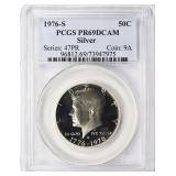 SILVER 1976-S Kennedy Half $ PCGS Proof-69 DCAM
