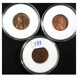 Three (3) Lincoln One Cents