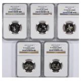 2004-S State Quarter Set NGC Proof-70 UC (5 Coins)