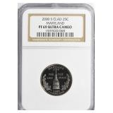 2000-S State Quarter Maryland NGC Proof-69 UC