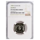 1999-S State Quarter Georgia NGC Proof-70 UC