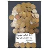 Four (4) 1952 New Zealand Large Pennies