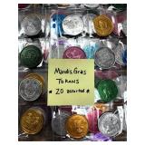 Mystery Lot: Twenty (20) Mardi Gras Tokens