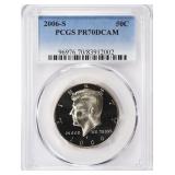 2006-S Kennedy Half Dollar PCGS Proof-70 DCAM