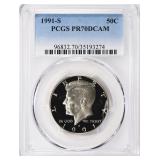1991-S Kennedy Half Dollar PCGS Proof-70 DCAM