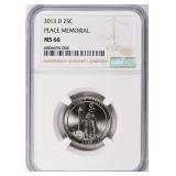 2013-D ATB Quarter Perrys Memorial NP NGC MS-66