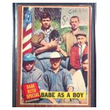 1962 Topps - Babe As A Boy #135 Babe Ruth Special
