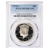 1978-S Kennedy Half Dollar PCGS Proof-70 DCAM