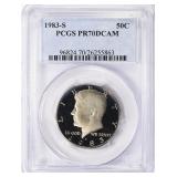 1983-S Kennedy Half Dollar PCGS Proof-70 DCAM