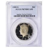 1985-S Kennedy Half Dollar PCGS Proof-70 DCAM