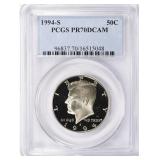 1994-S Kennedy Half Dollar PCGS Proof-70 DCAM