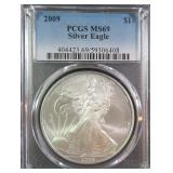 2009 American Silver Eagle PCGS MS69