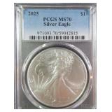 2025 American Silver Eagle PCGS MS70