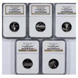 2007-S State Quarter Set NGC Proof-70 UC (5 Coins)