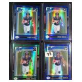 Four (4) Rome Odunze (RCs) Note one is Green Prizm