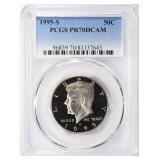 1995-S Kennedy Half Dollar PCGS Proof-70 DCAM