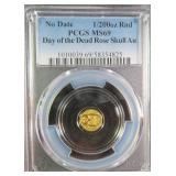 1/200 Troy Ounce .999 Fine Gold Round PCGS MS69