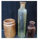 Three (3) Early Bottles incl Morse's Indian Root