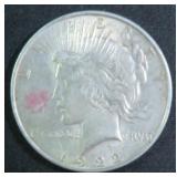 1922 Silver Peace Dollar, $49.19 Melt Value