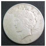 1922-S Silver Peace Dollar, $49.19 Melt Value